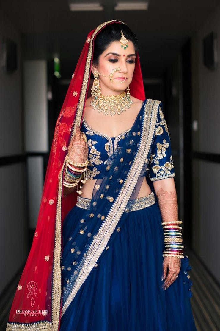 Two dupatta 2025 bridal lehenga